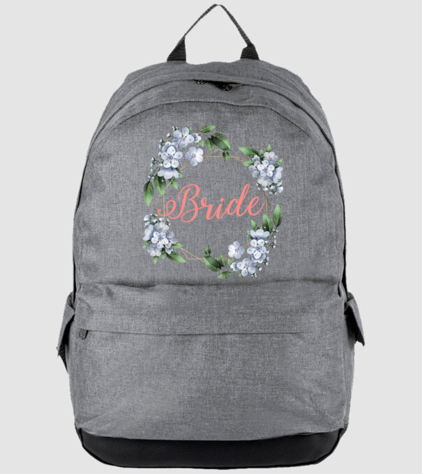 BRIDE blue floral model gri pe tricou