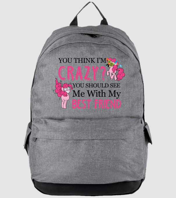 Crazy Friend Unicorn model gri pe tricou