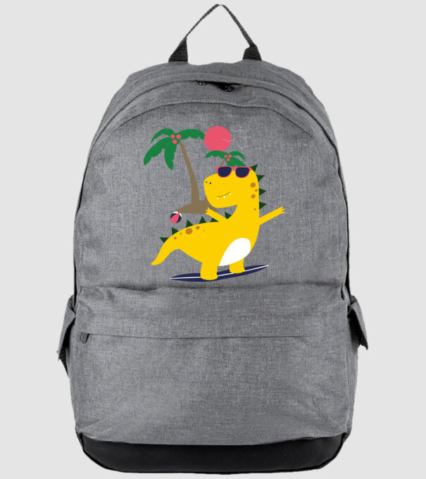 dinozaur drăguț vară model gri pe tricou