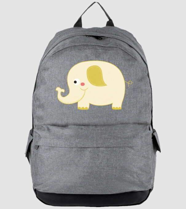 Cute elephant model gri pe tricou