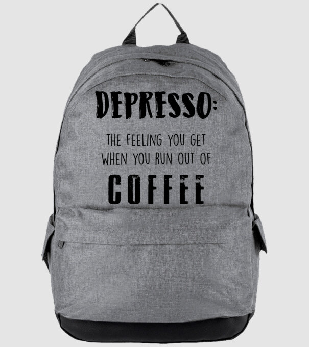 Depresso model gri pe tricou