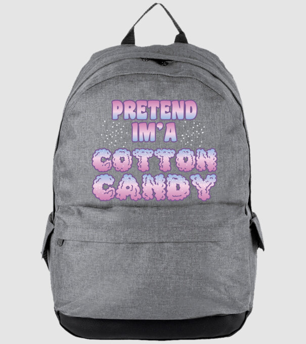 Vată de zahăr carnaval model gri pe tricou