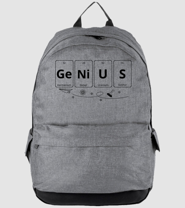 Genius periodic model gri pe tricou