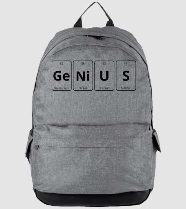 Genius periodic model gri pe tricou