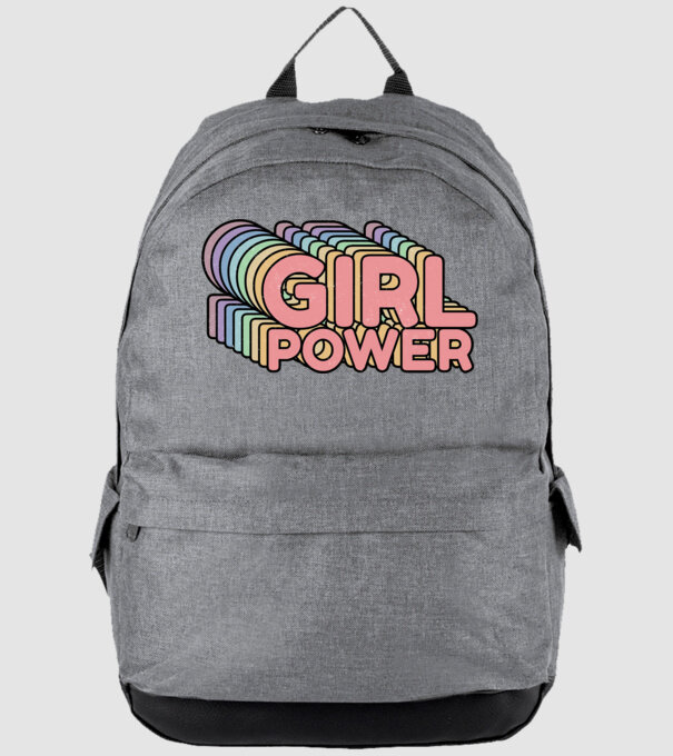 Girl power model gri pe tricou