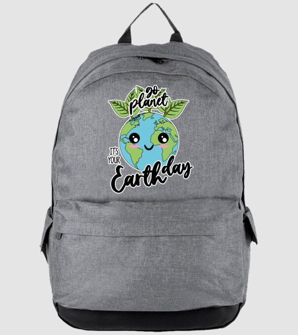 Go planet its your earth day model gri pe tricou