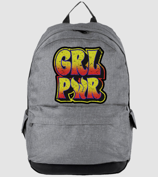 Girl power model gri pe tricou
