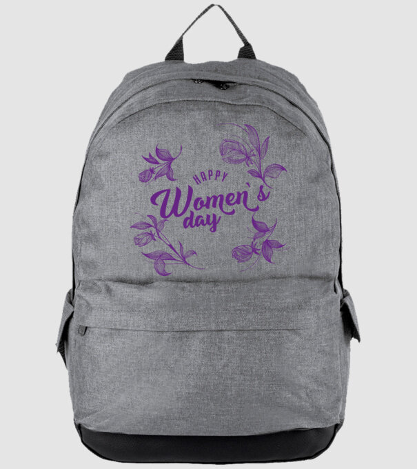 'Happy women''s day' model gri pe tricou