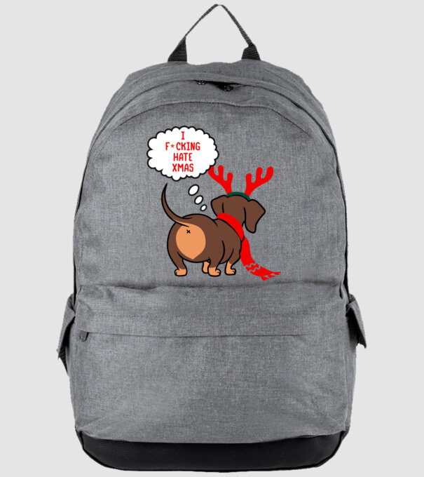 Hate Xmas model gri pe tricou