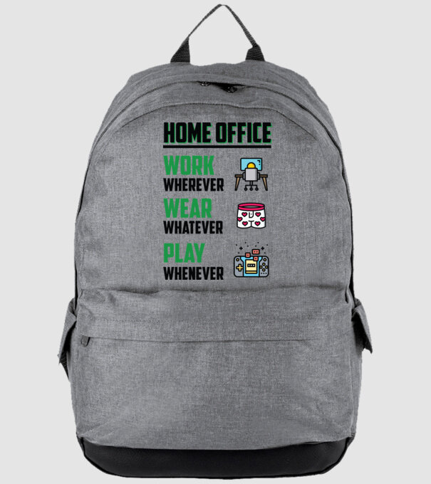 Home office model gri pe tricou