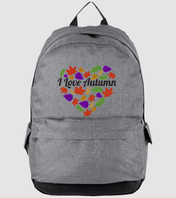 I love autumn model gri pe tricou