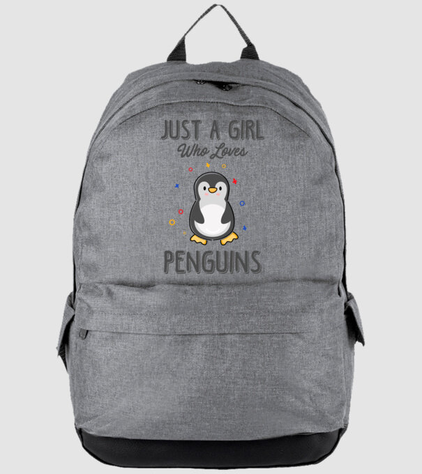 Just a girl who loves Penguins model gri pe tricou