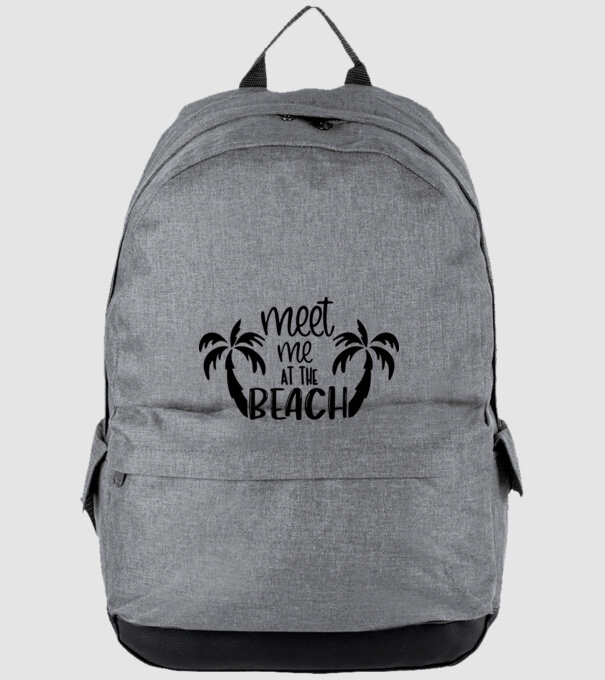 Meet me at the beach model gri pe tricou