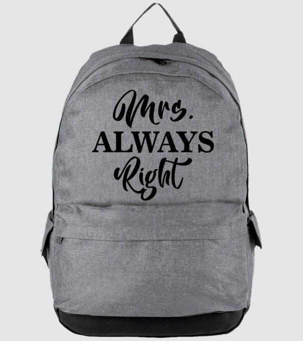 Mrs always right model gri pe tricou