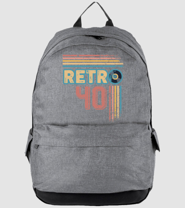 Retro 40 Birthday model gri pe tricou