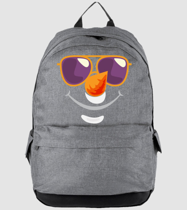 Snowman face model gri pe tricou