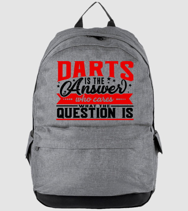 Sport is the answer DARTS model gri pe tricou