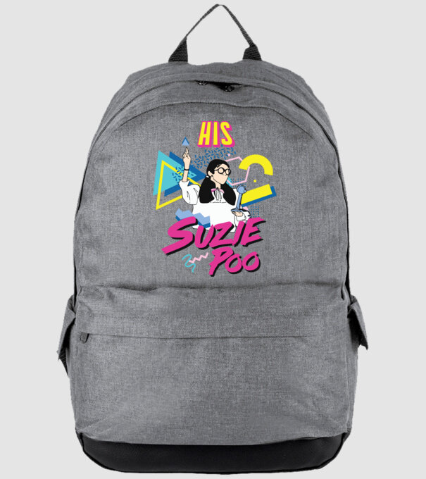 Stranger couple 80s retro Suzie model gri pe tricou