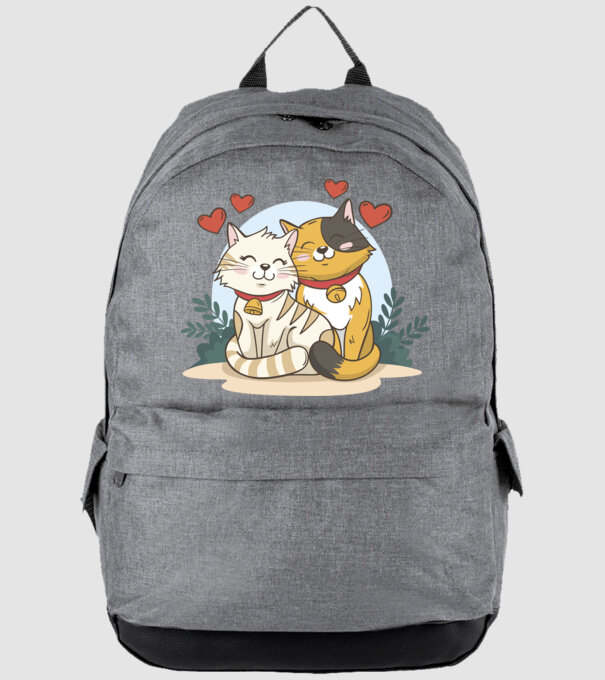 PISICUȚE ÎNDRĂGOSTITE 4 model gri pe tricou