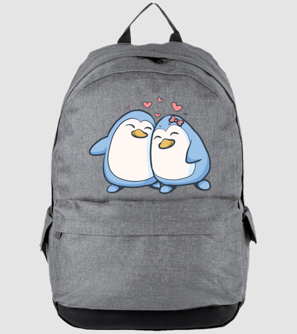 PINGUIN ÎNDRĂGOSTIT model gri pe tricou