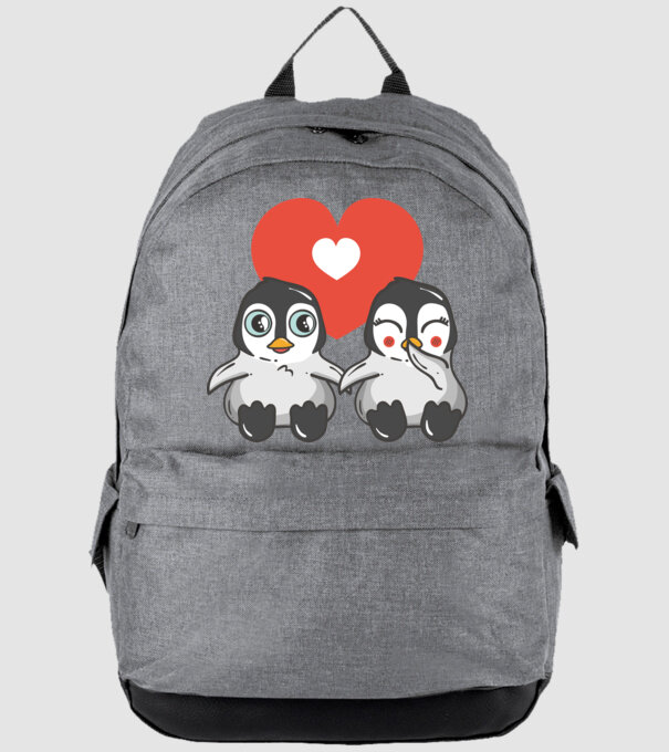 PINGUINI ÎNDRĂGOSTIȚI 7 model gri pe tricou