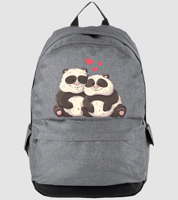 URȘI PANDA DOLOFANI ÎNDRĂGOSTIȚI model gri pe tricou