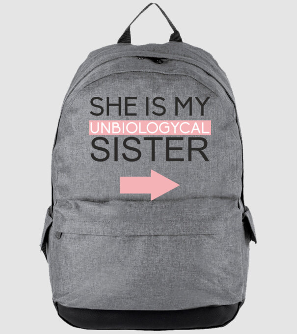 Unbiologycal Sister 01 model gri pe tricou