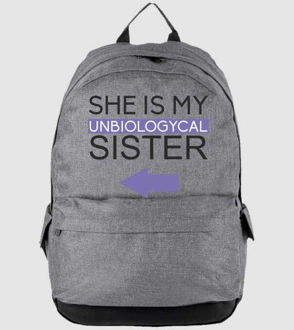 Unbiologycal Sister 02 model gri pe tricou