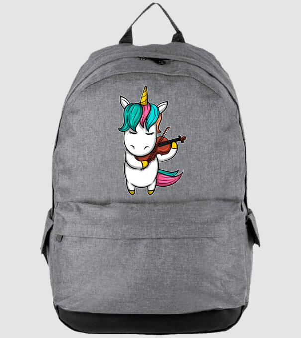 Unicorn Violin model gri pe tricou