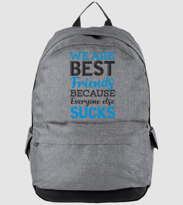 We Are best friends because everyone else sucks model gri pe tricou