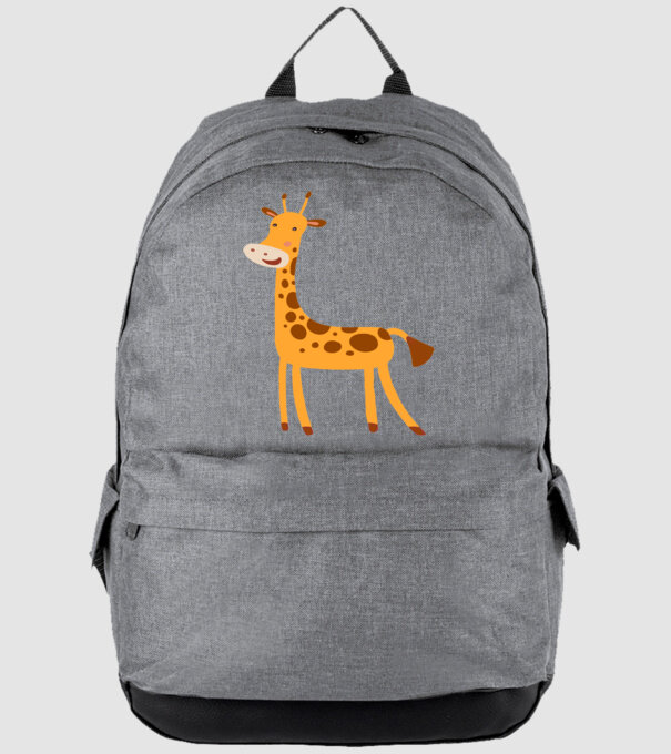 Girafă drăguță model gri pe tricou