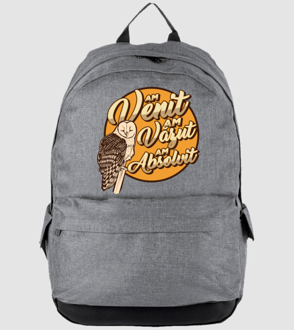 Absolvire model gri pe tricou