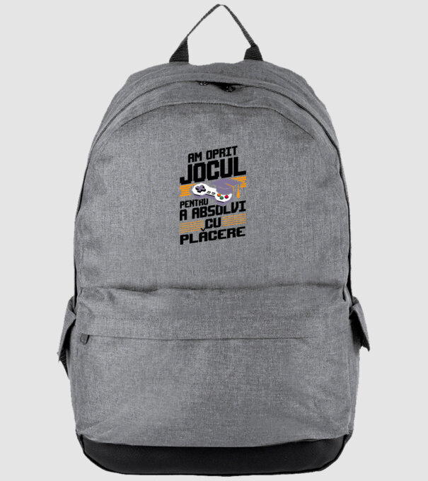 Am oprit jocul absolvent alb model gri pe tricou
