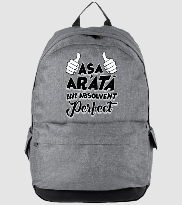 Așa arată un absolvent perfect model gri pe tricou