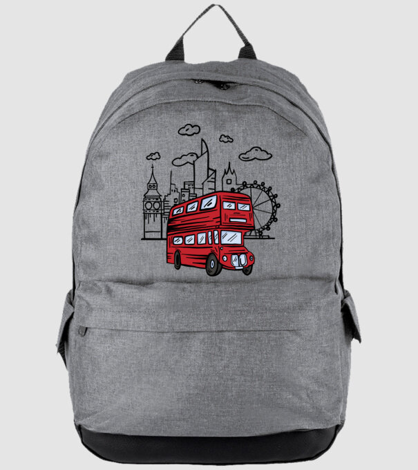 Autobuze model gri pe tricou