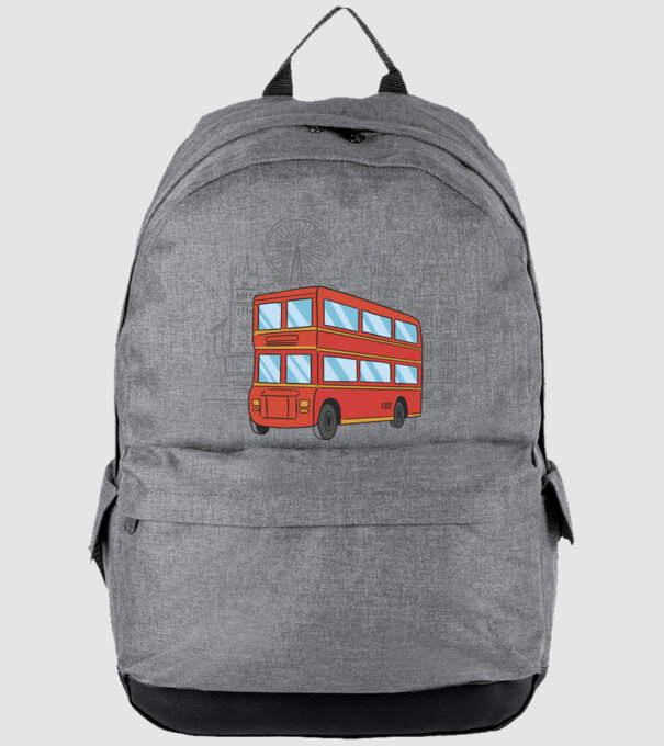 Autobuze model gri pe tricou