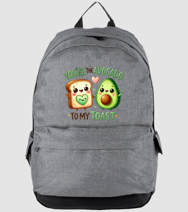 Avocado to my Toast model gri pe tricou