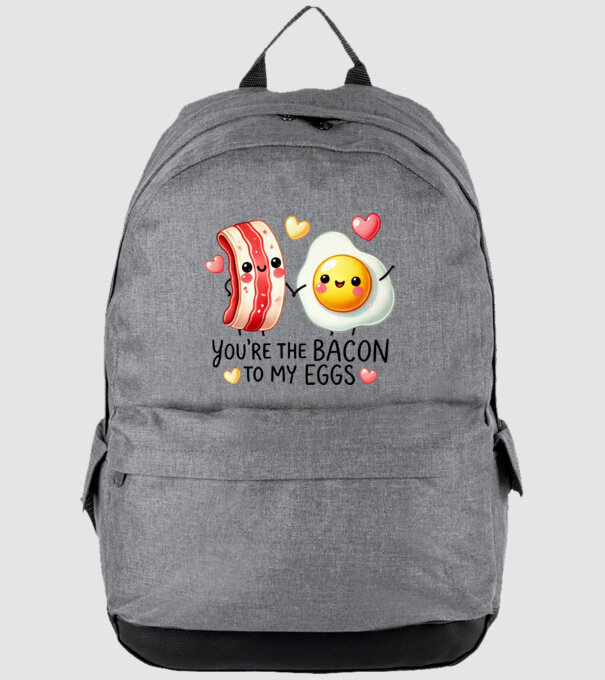 Bacon to my Eggs model gri pe tricou
