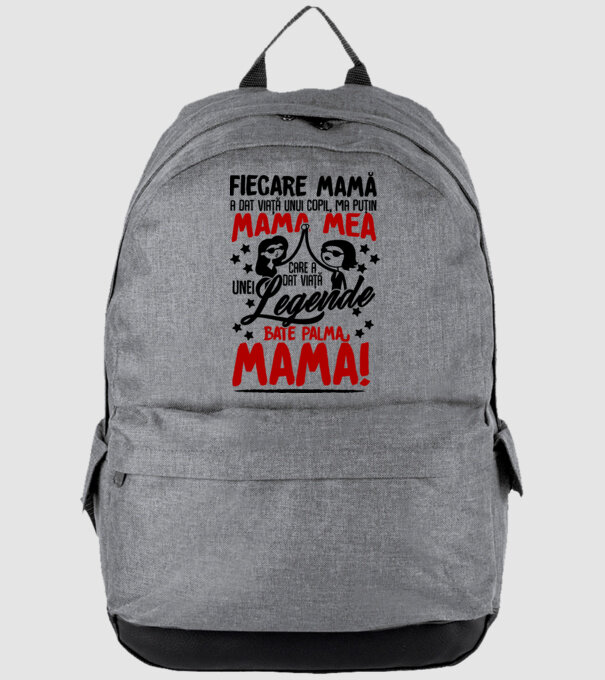 fiecare mamă a dat viață unui copil, mai puțin mama mea, care a dat viață unei legende. Bate palma mamă! model gri pe tricou