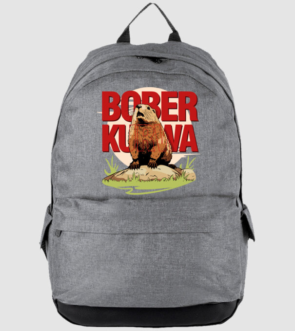 BOBER model gri pe tricou