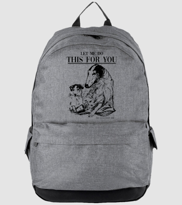 BORZOI Elagant model gri pe tricou