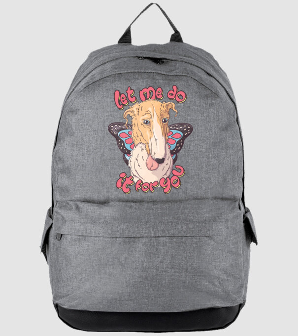 BORZOI let me do it for you fairy model gri pe tricou