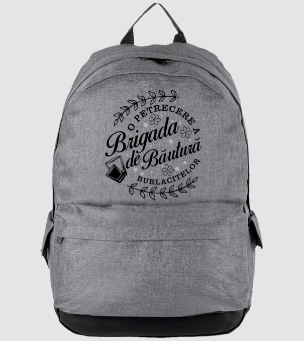 Brigada de băutură model gri pe tricou
