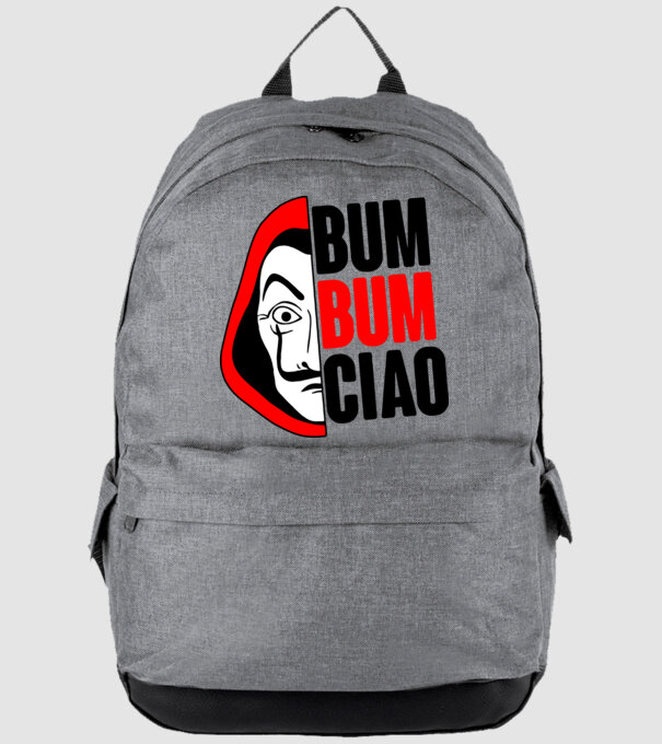bumbum ciao money heist model gri pe tricou