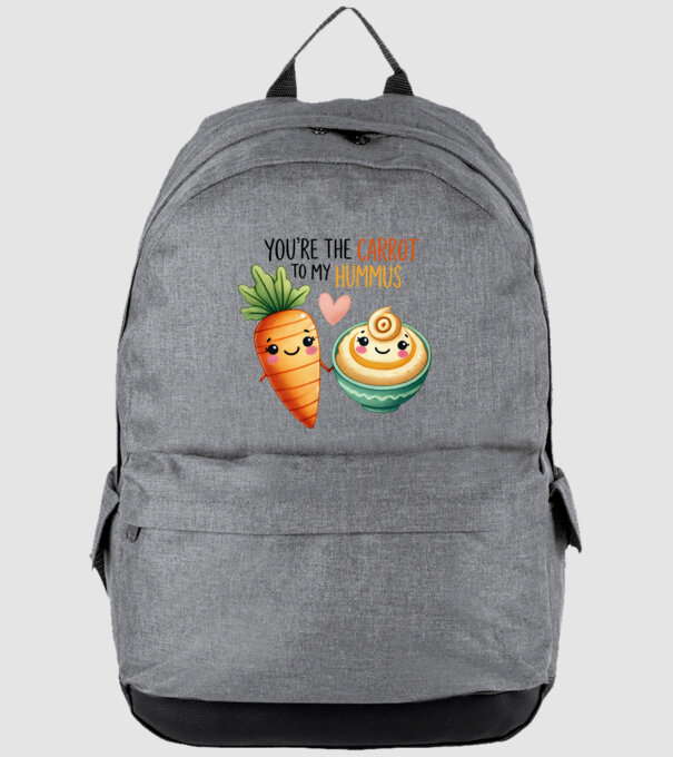 Carrot to my Hummus model gri pe tricou