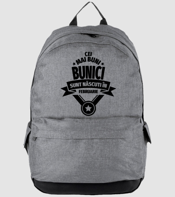 Cei mai buni bunici sunt născuți în februarie. model gri pe tricou