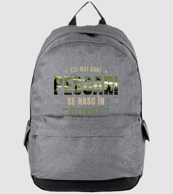 Cei mai buni pescari se nasc în decembrie model gri pe tricou