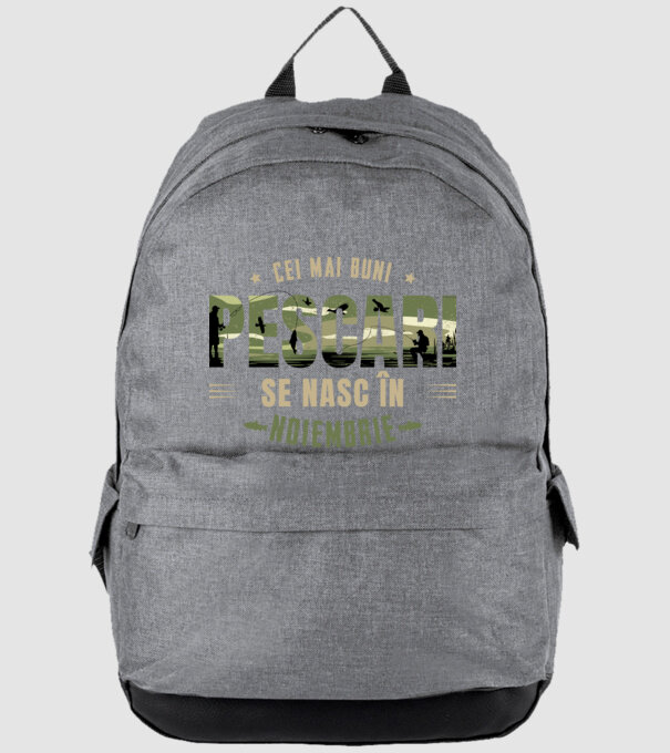Cei mai buni pescari se nasc în noiembrie model gri pe tricou