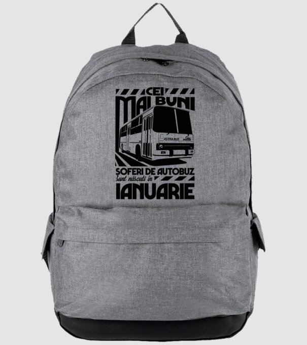 Cei mai buni șoferi de autobuz sunt născuți în Ianuarie model gri pe tricou