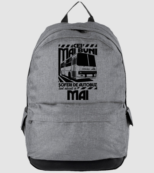 Cei mai buni șoferi de autobuz sunt născuți în Mai model gri pe tricou